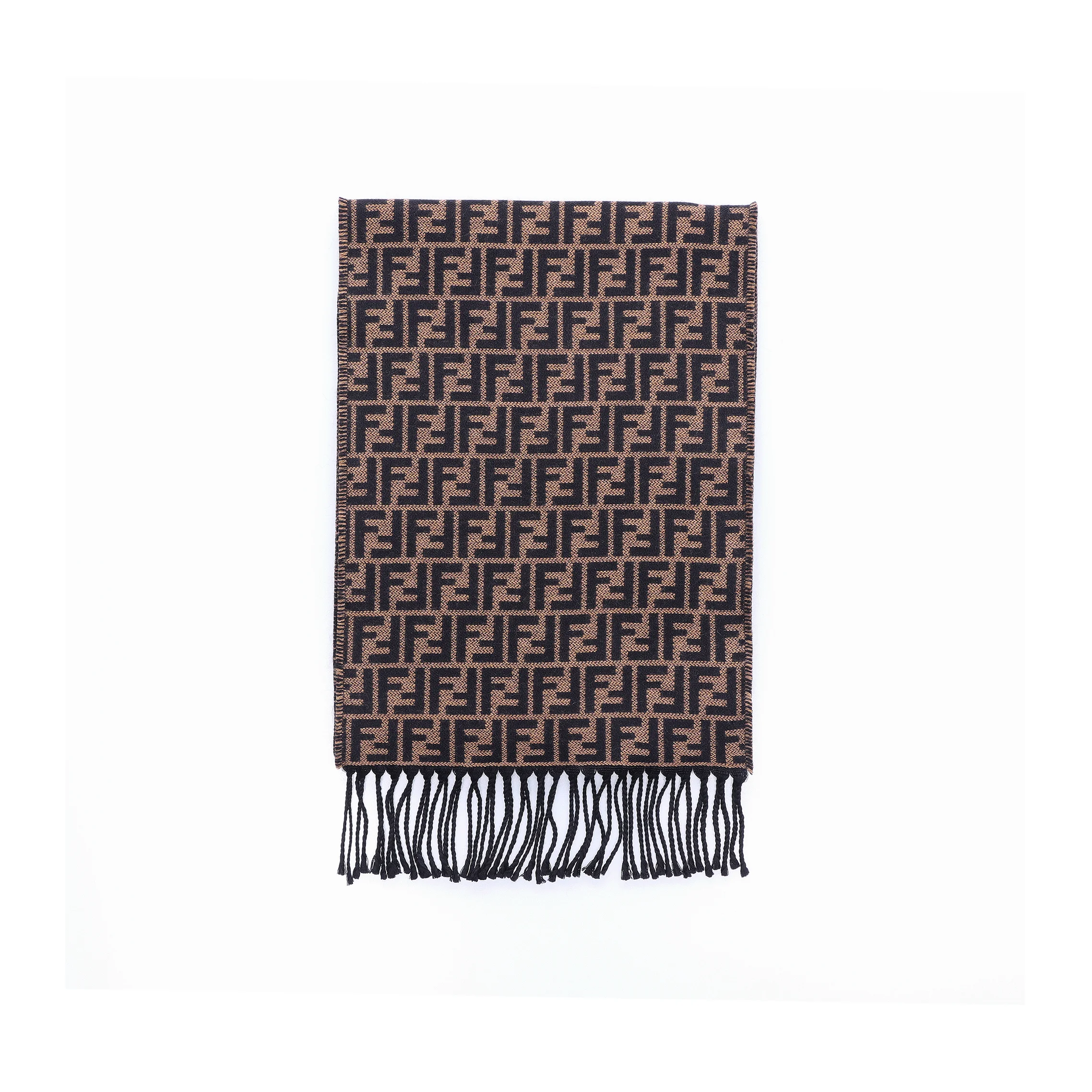 

FENDI Wool Knit Scarves Unisex Dark Brown FXS-366A4Z4F0QE1