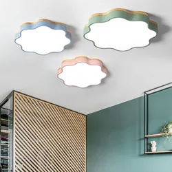 New Macaron Flower Ceiling Light Creative Simple Boys and Girls Children's Room Bedroom LED Lamps