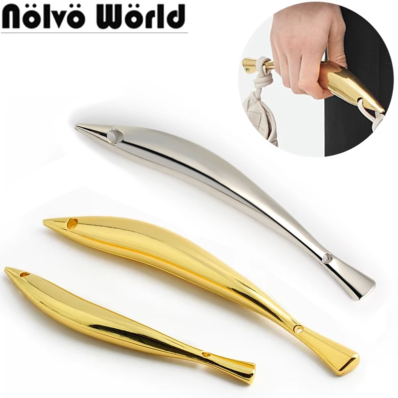 21/27CM K Gold High Quality Metal Handles For Sewing Brackets Handbag Purse Frames Shoulder Tote Hanger Bags Parts Accessories