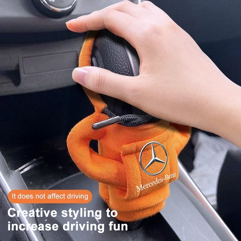 Hoodie Car Gear Shift Cover Auto Interior Decoration Accessories For Mercedes Benz B/C/E/S Class A Class C200L GLC GLK CLS Goods