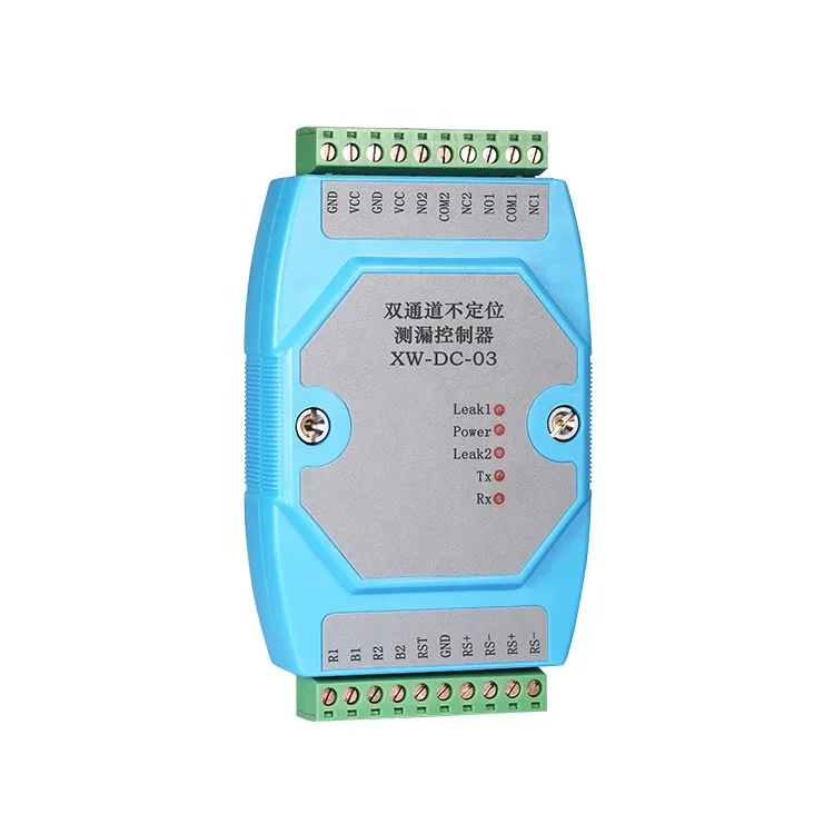 

High Sensitivity RS 485 DIN 35mm Rail Wired Water Leak Sensor Detector Water Leak Monitoring Device