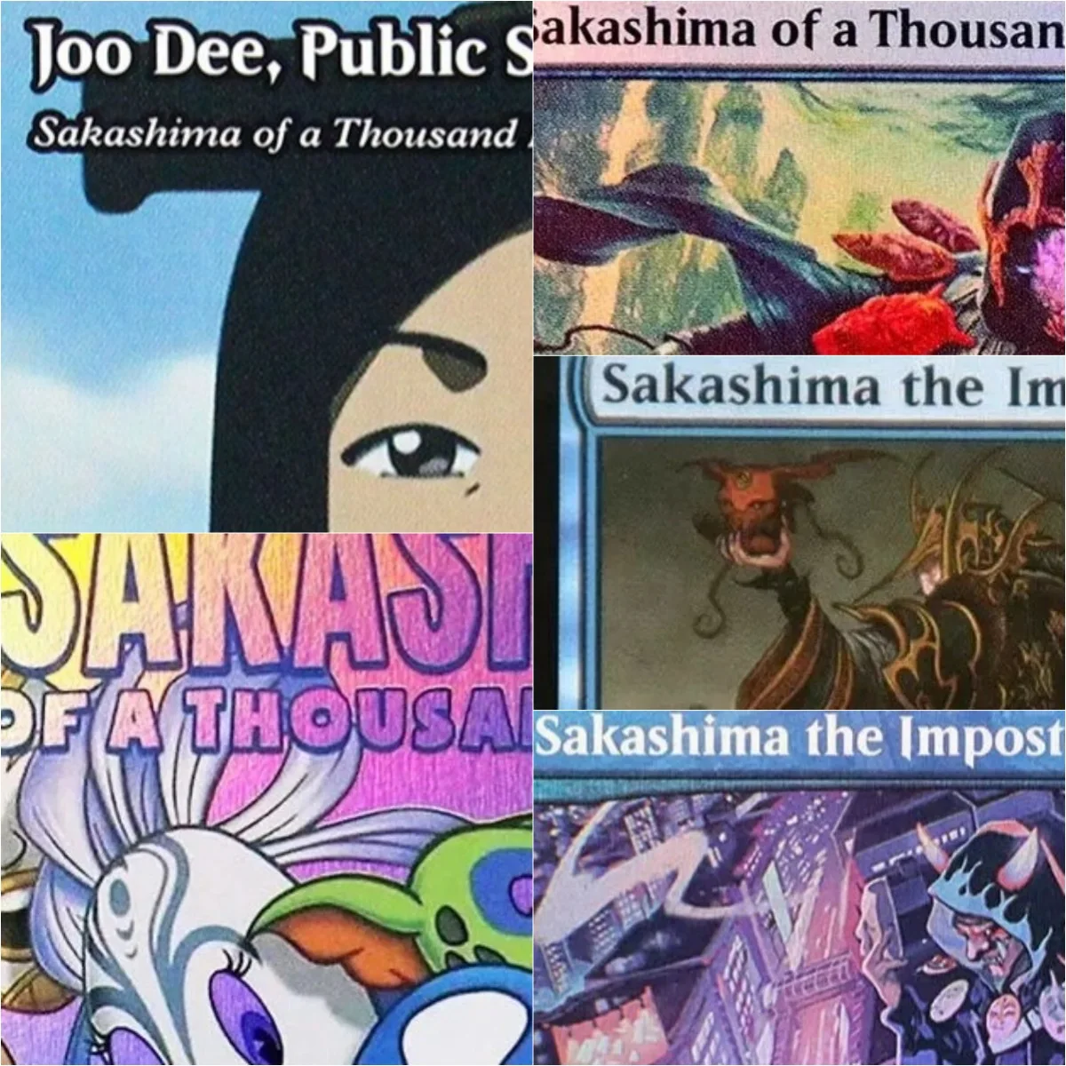 

"Sakashima of a Thousand Faces" High Quality Magical Proxy Black Proxy Cards Gathering Board Game Deck Trading Cards