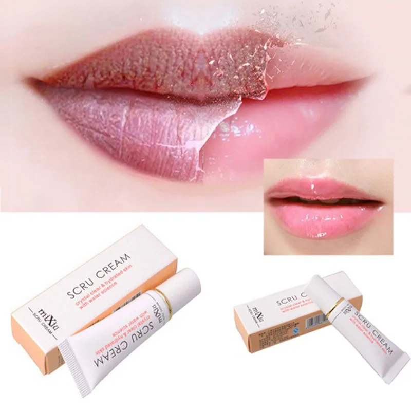 Magic Lip Lighten Scrub, Remoção de lábios pretos escuros, Esfoliação Pigmentação Fade, Bálsamo rosa maçante, Ilumine Anti-Crack Hidratante