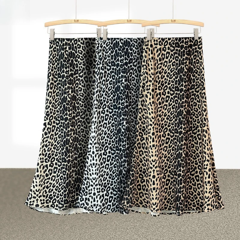 

Сексуальная длинная юбка макси с леопардовым принтом, модная юбка-рыбка с завышенной талией, стройнящая фигуру, для вечеринок и отпуска