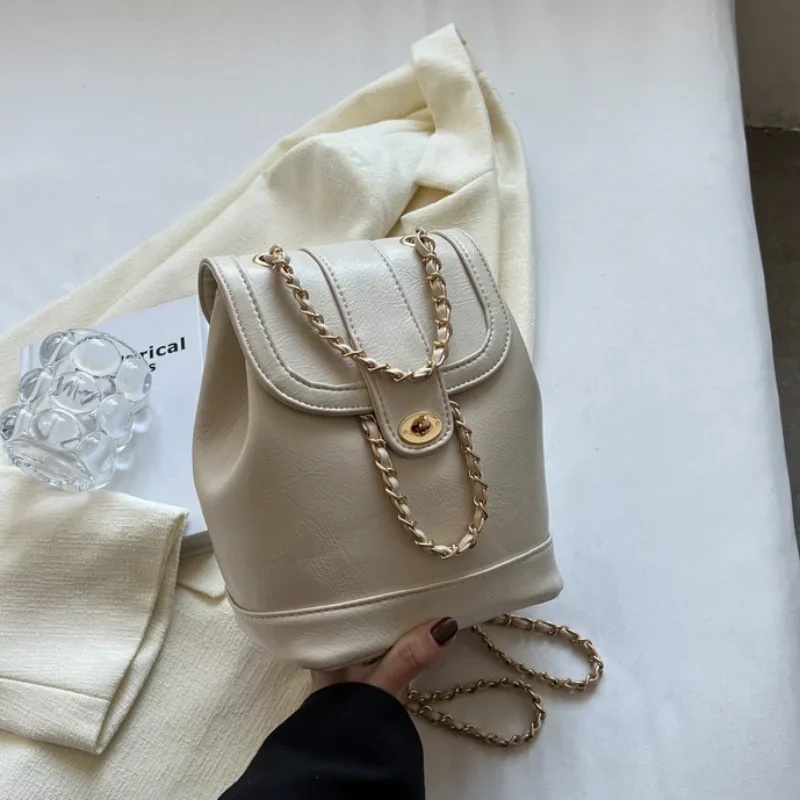 Mn JOStrap-Petits Sacs à Dos en Cuir PU Souple pour Femme, Sac de Voyage et d'École pour Fille, Tendance 2023