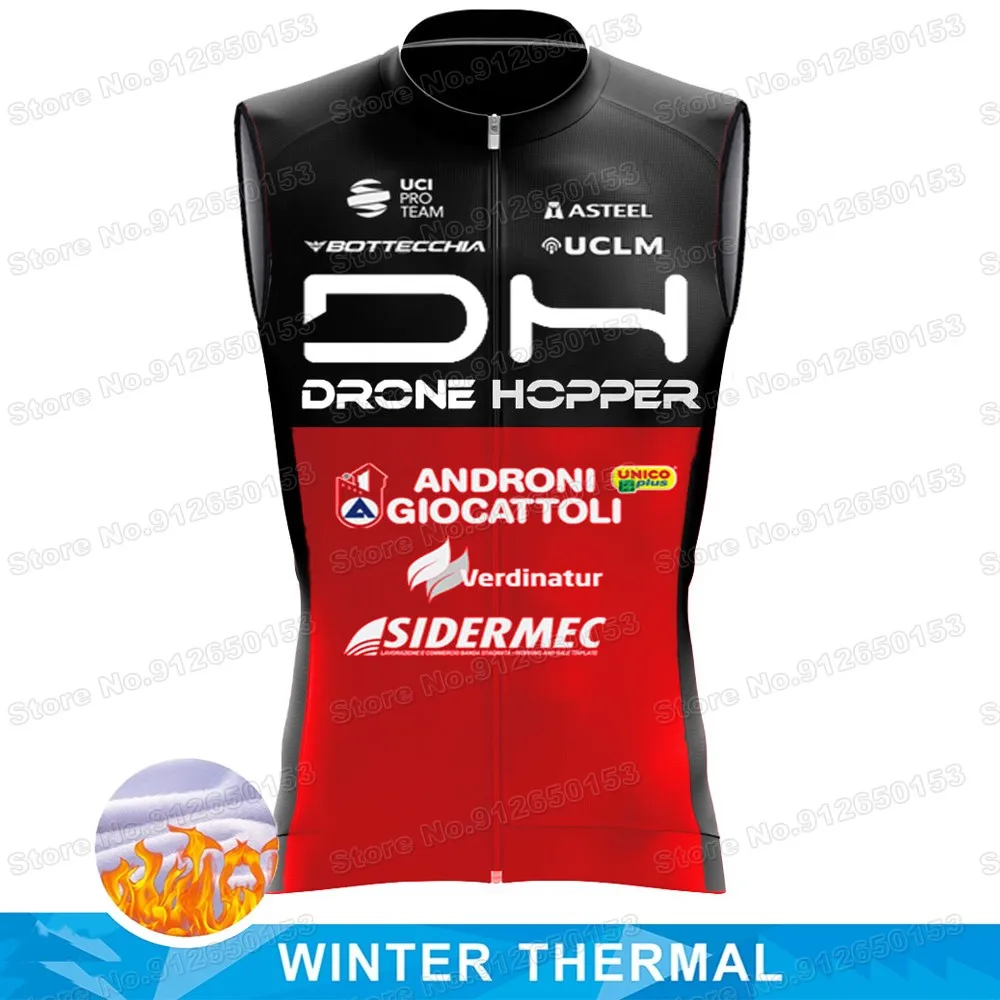 2022 Winter ANDRONI Cycling Jersey Sleeveless DH Team Cycling Vest Men Thermal Road Bike Clothing MTB Chaleco Ciclismo Maillot