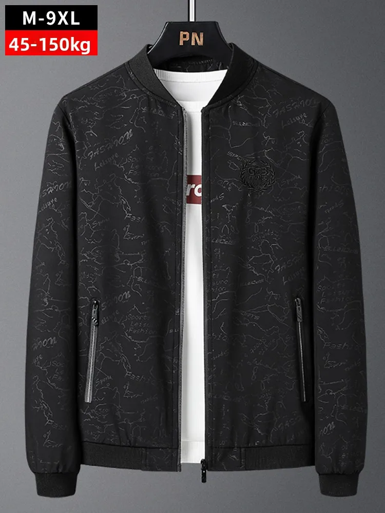 

Loose Casual Men's Baseball Collar Jaet Spring Autumn plus Size Men's Clothing Winter Warm Polyester Fabric Zipper Closure