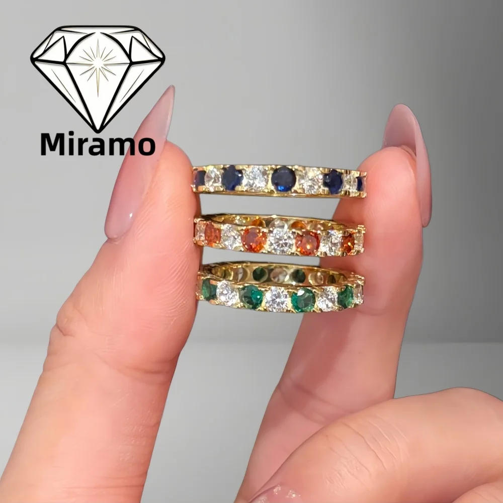 Colored Moissanite Halo Band Ring Pink/Green Fancy Diamond Luxury Stylish Ring for Women S925 Sterling Silver with Certificate