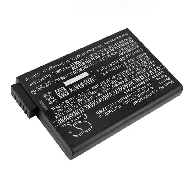 100% NEW 7800mAh battery for MetOne Lasair III 5100, For Philips sparq, EverGo REF 900-12, For Hamilton C2 ventilator, C3