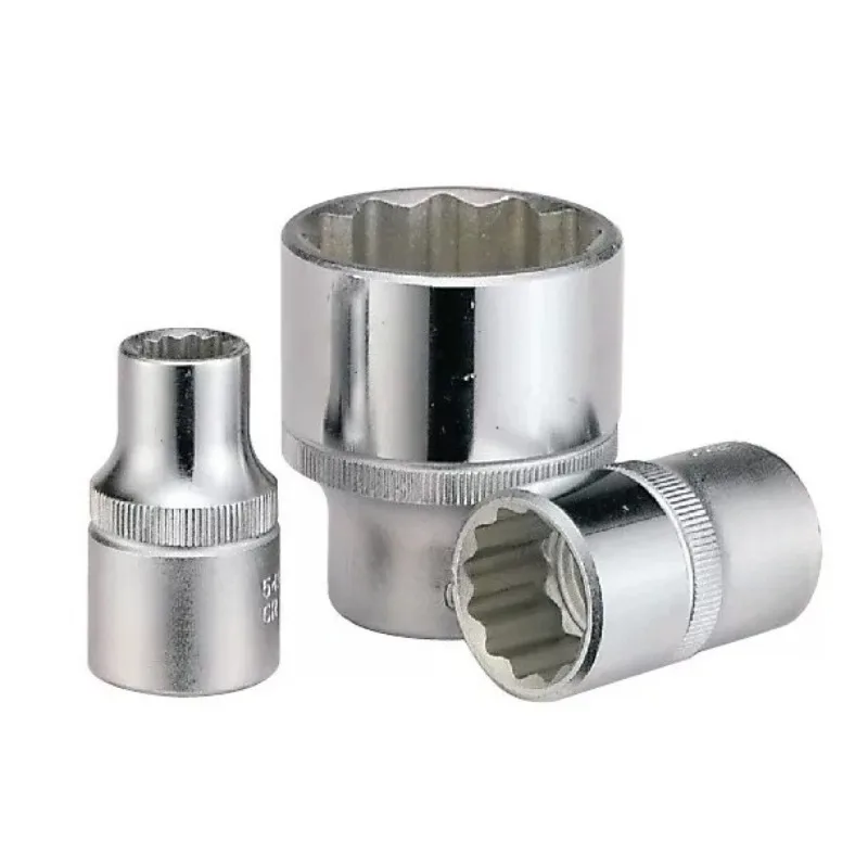 1/2 Inch Drive 12 Point Socket Head, Metric Double Hex Socket Bits 8-32mm, Auto Repair Mechanical Replacement Socket Tools