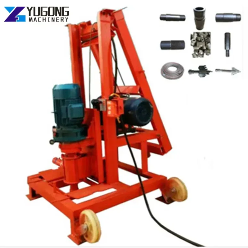 Diesel Engine Water Well Drilling Rig for Deep Borehole Portable Hydraulic Drilling Machine Heavy Duty Construction Equipment