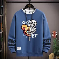 New Hooded Shirt 2024 CP Hip Hop Long Sleeve Tee Streetwear Korean Fashion Men's Autumn Clothes Man To Man Crew Neck Pullover