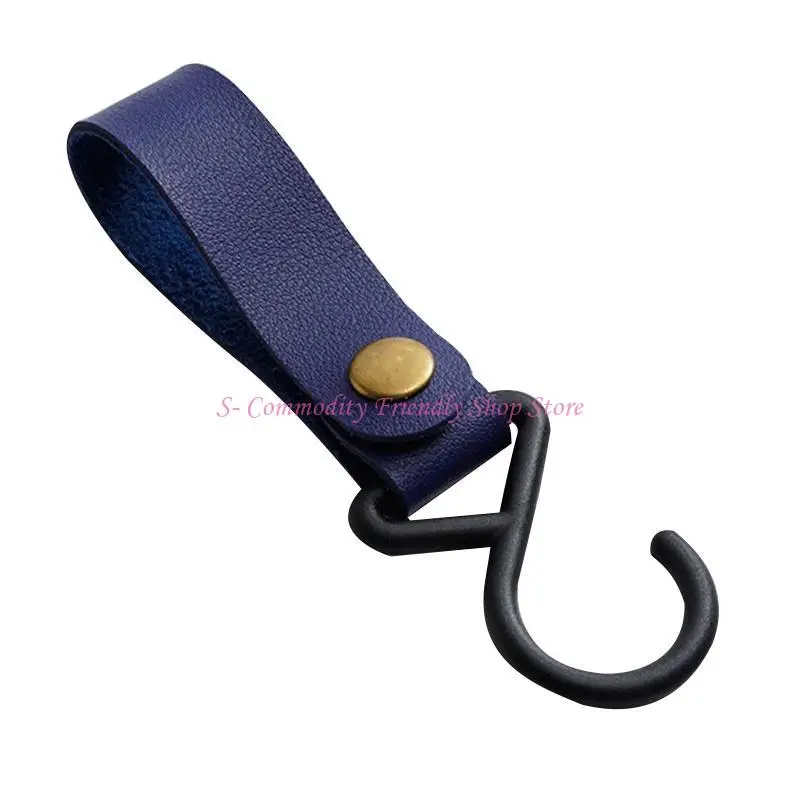 PU Leather Stroller Hooks for Pram - close-up view