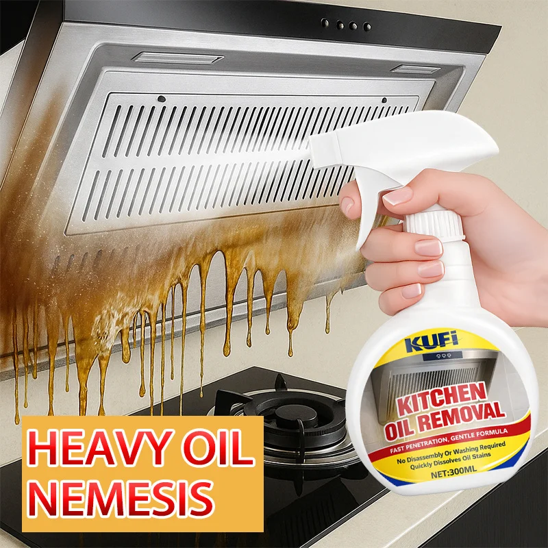 Kitchen Degreaser Spray, Fast, Breaks Down Grease & Cooking Residue, for Range Hoods, Grills, Stoves & Metal Appliances, Shine