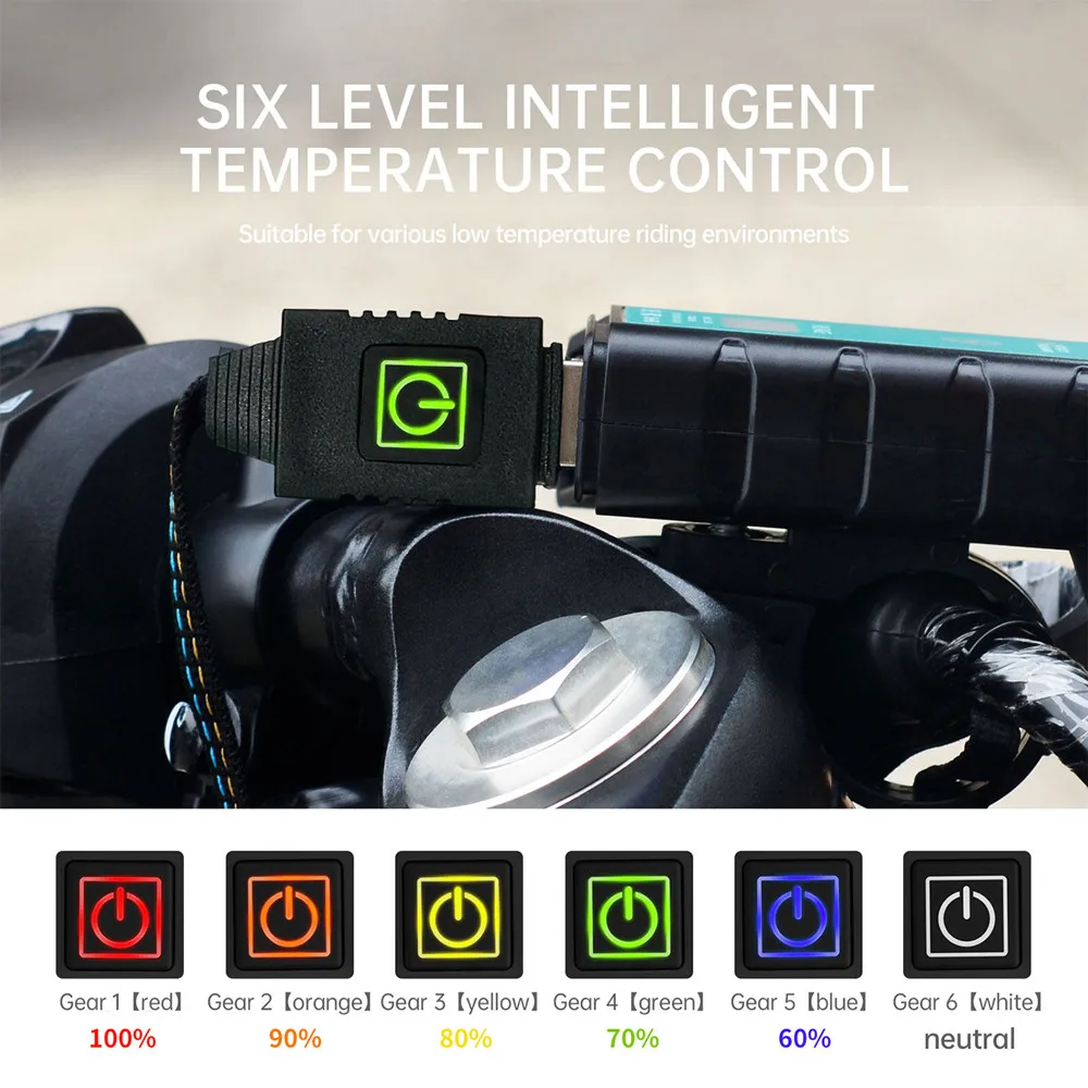 5V USB 6-gear temperature regulating belt memory function electric heating handle sleeve