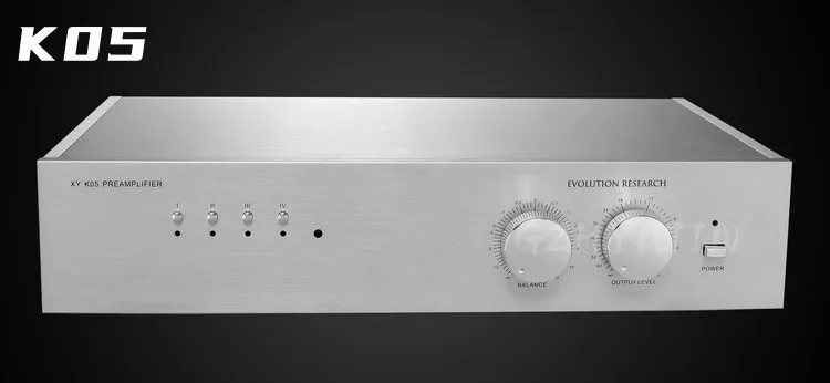 Music Evolution Research K05 balanced pre-amplifier originated from FM technology HIFI power amplifier 435*90*260mm.