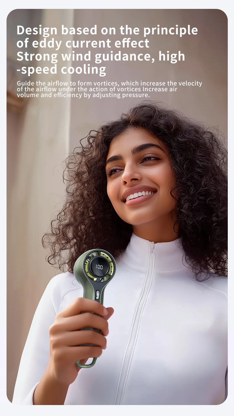 2025 الصيف مروحة كهربائية عالية الجودة 3000mah الشخصية الصغيرة المحمولة باليد الجدول USB شحن مروحة للخارجية