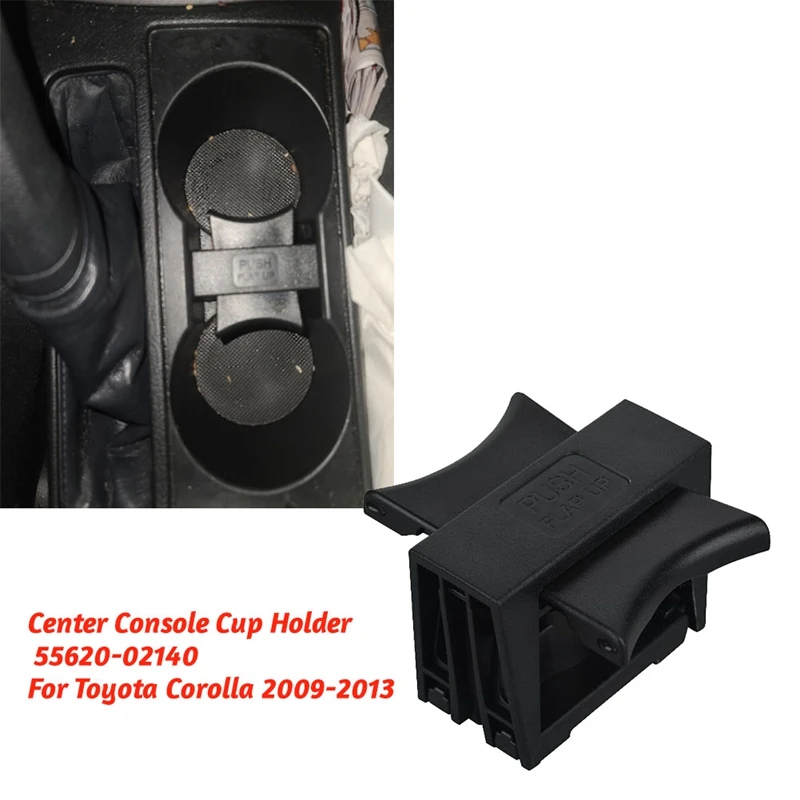 Car Center Console Cup Holder Partition 55620-02140 For Toyota Corolla 2009-2013 Folding Removable Cup Holder