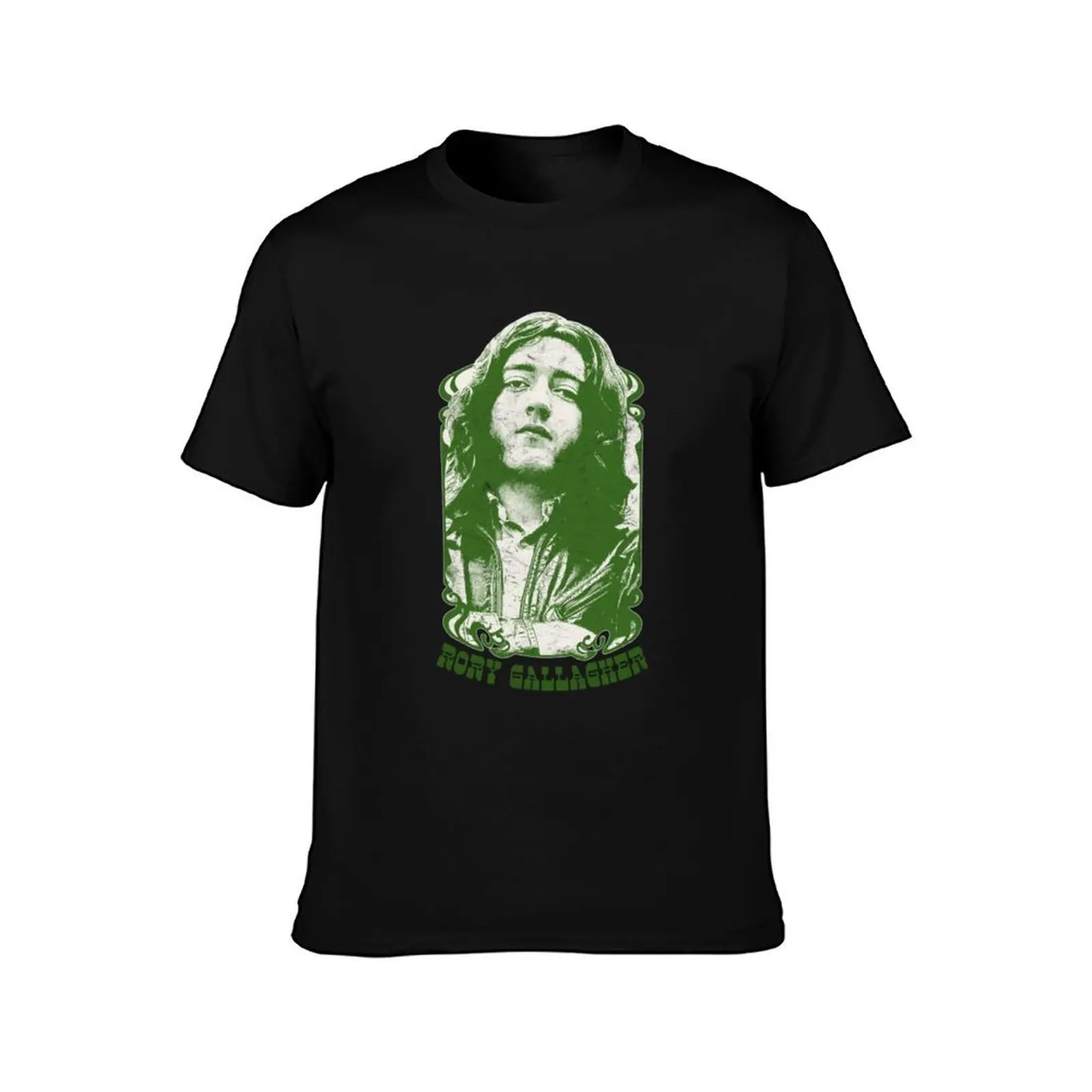 RORY GALLAGHER T-Shirt, Summer Casual Cotton Tee, Oversized Streetwear Tops, Vintage Graphic Print, Loose Fit Short Sleeve