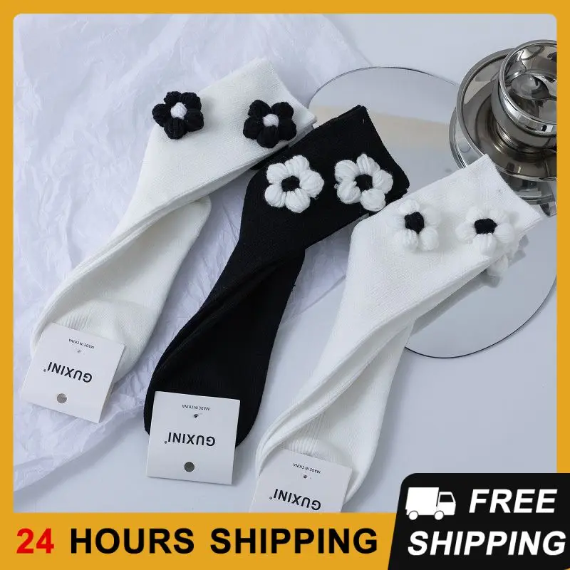 Long Cotton Socks Comfortable Cotton Material Durable -calf Socks Skin-friendly Piles Of Socks Comfortable Fashionable Sweat