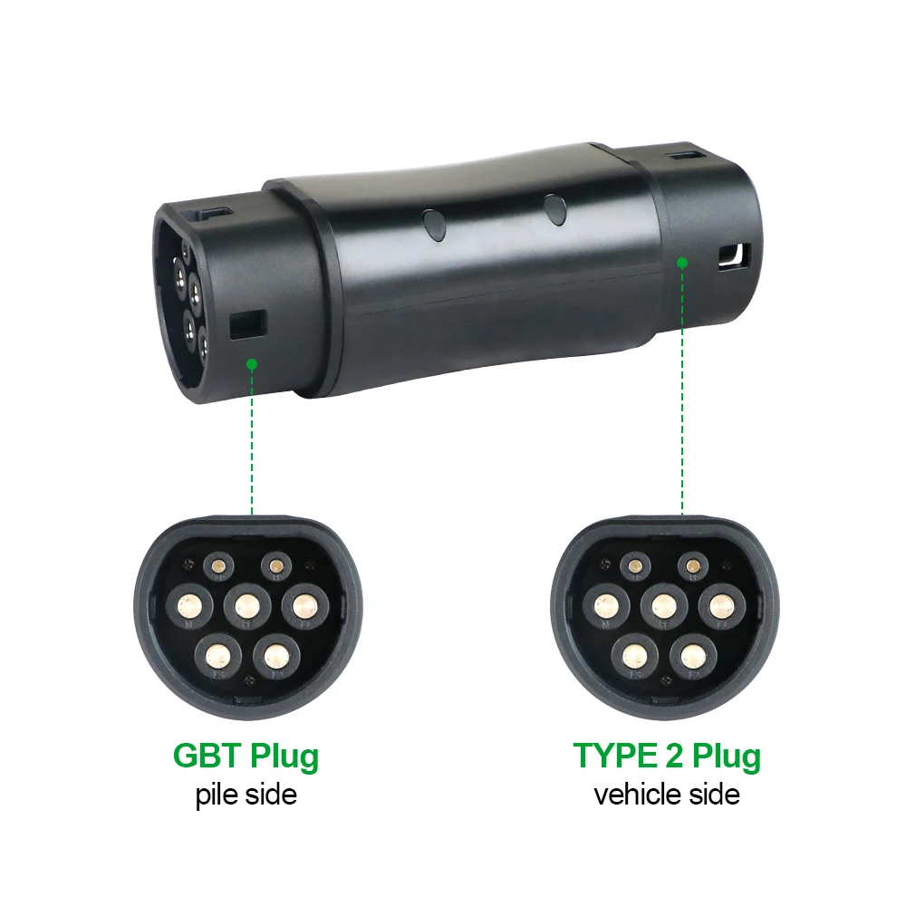 Adaptateur de charge EV pour les voitures hybrides EU EleaccelerVehicle Conventor Chiefleed GBT au type 2 IEC-62169 32A 7.2/22kw