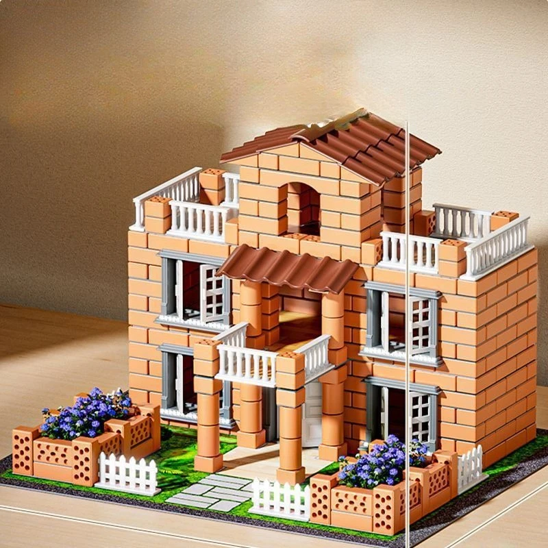 

Дом постройки масонства, развивающие игрушки, каменные стены, кирпичные хаки ручной работы своими руками, подарки на день рождения