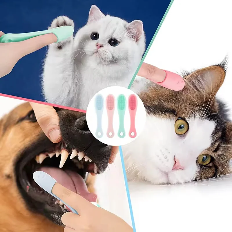 Haustier Finger Pinsel Weiche Silikon Daumen Pinsel Für Hunde Katzen Zahnpflege Mitesser Schwarz Kinn Reinigung Nase Gesichts Poren Peeling