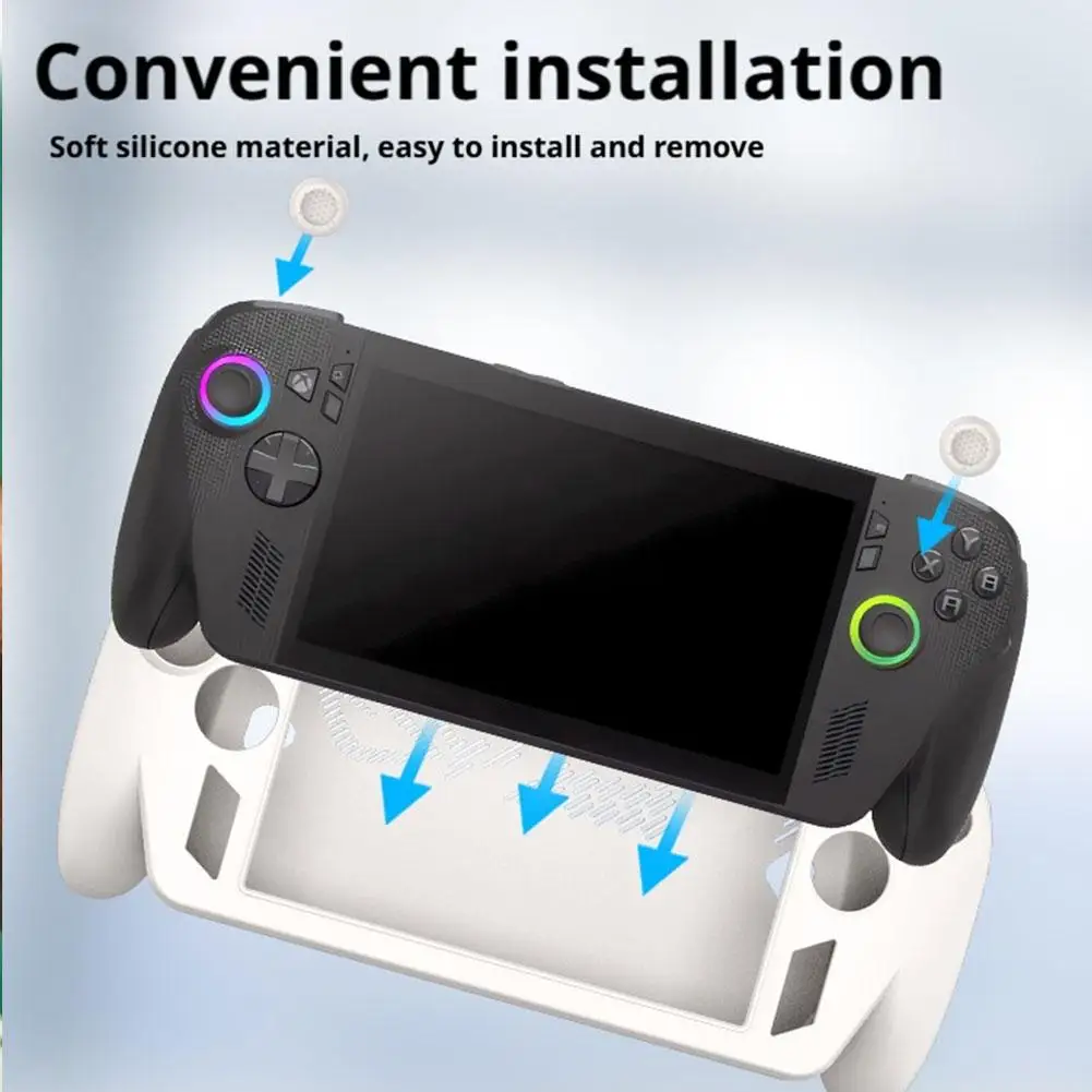 Специальный силиконовый защитный чехол для портативного телефона ASUS ROG Ally X, сильная амортизация и 360° °   Аксессуары для бесшовного фитинга