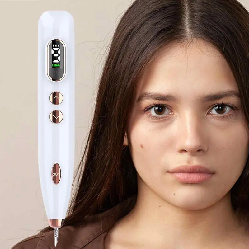 Stylo électronique d'élimination des grains de beauté, machine de réparation des cicatrices de la peau du visage, point domestique, stylo d'élimination des taches de rousseur pour les taches sombres