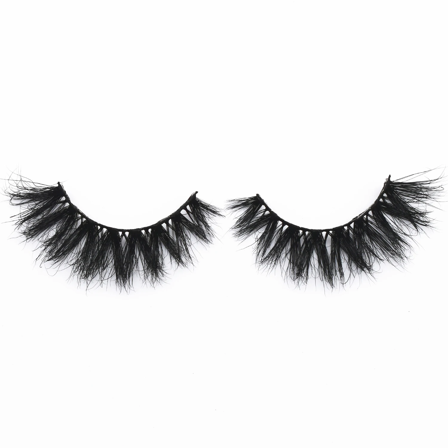 Nerzwimpern Wispy Lashes Flauschige unordentliche 3D-falsche Wimpern Dramatische natürliche lange Wimpern Streifenwimpern Make-up Nerzwimpern Falsche Wimpern