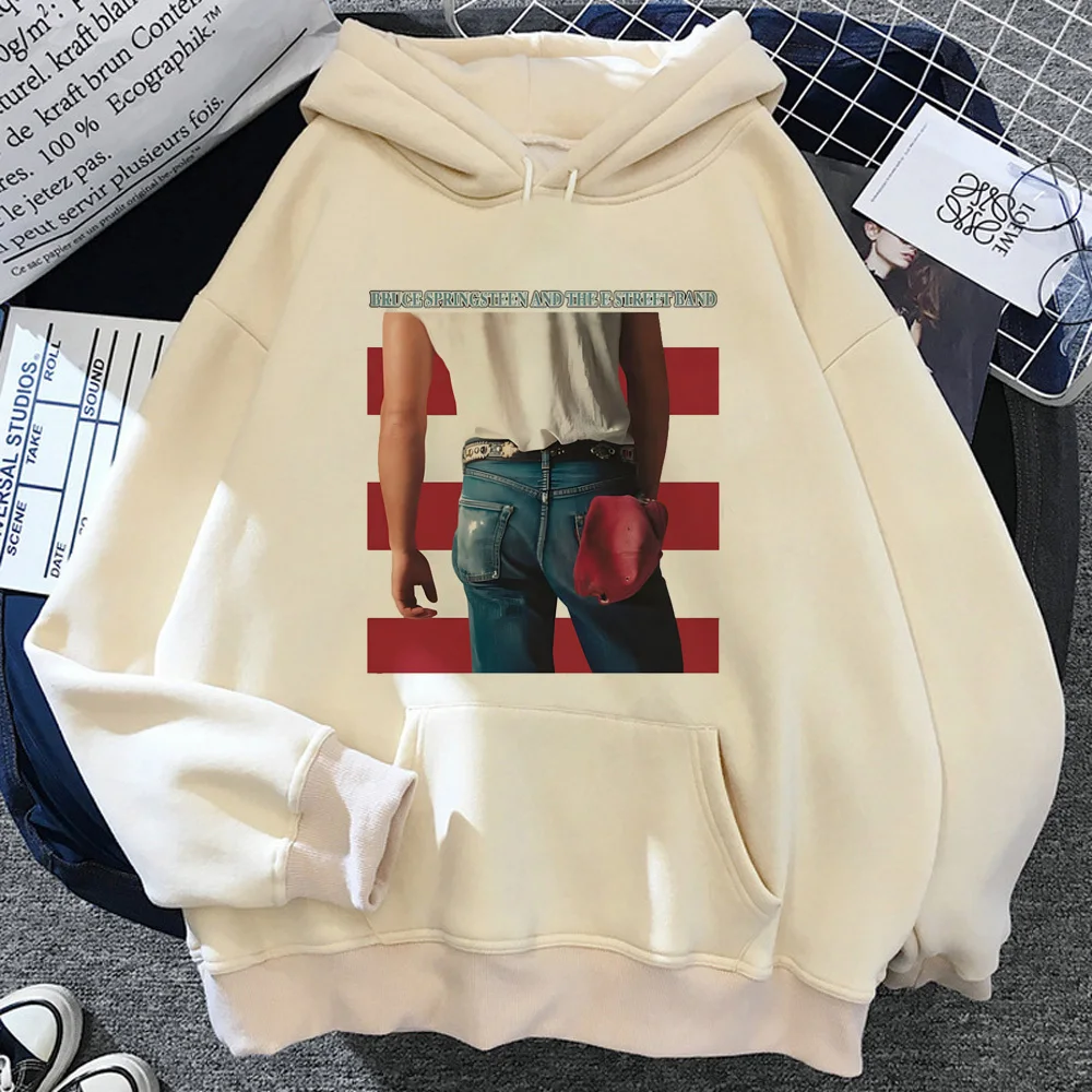 

Bruce Springsteen hoodie patterned athleisure designer comfortable funny soft fabric female pullover comfortable anime