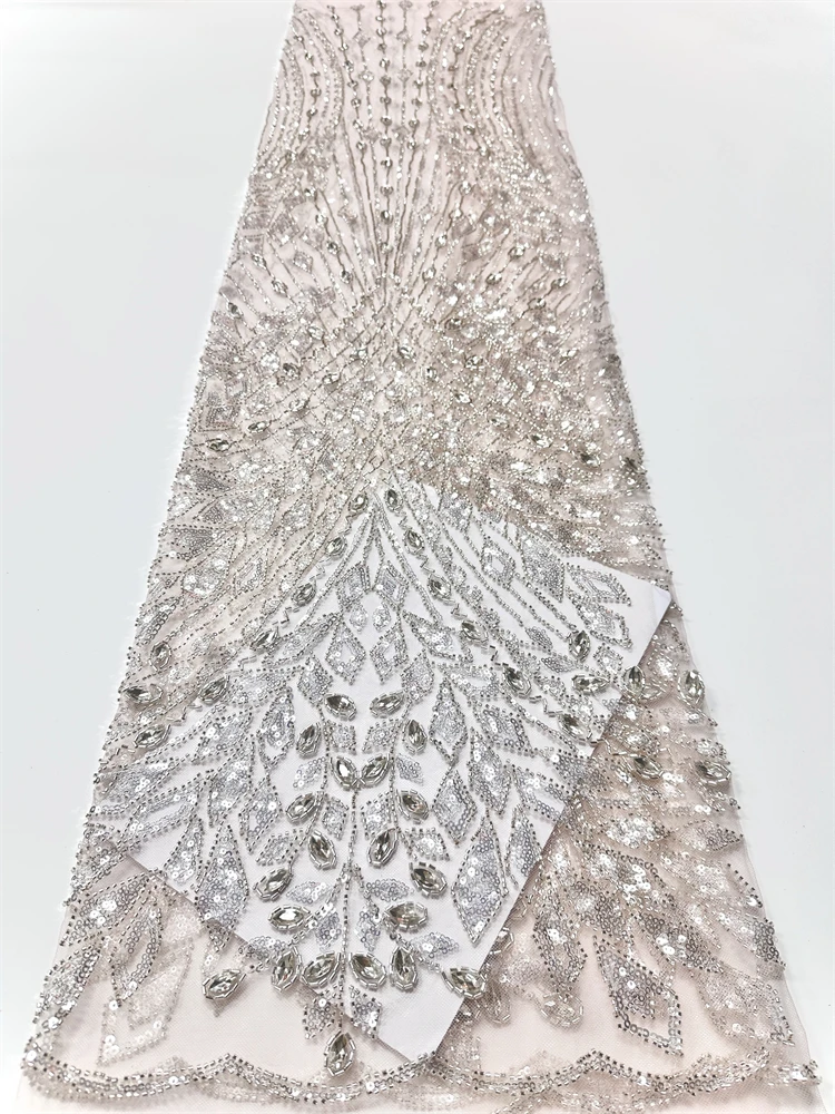 African Heavy Beaded Lace Fabr - огляд і ціна Glitter Tablecloth