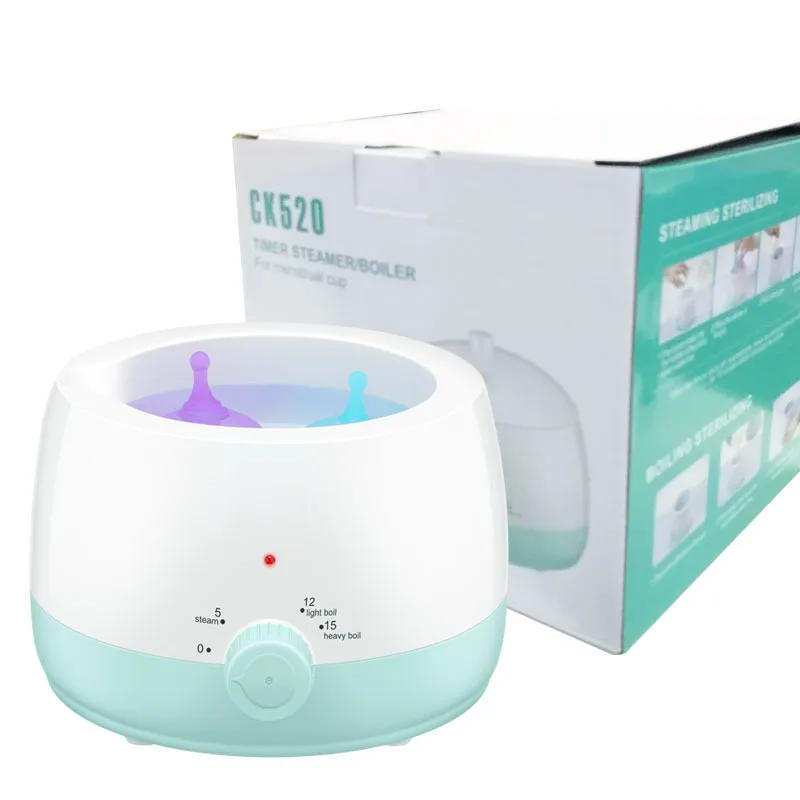 Portátil Copo Menstrual Cleaner, Steamer, Esterilizador a Vapor, Máquina para Limpeza dos Mamilos do Bebê, Copo Menstrual, Personal Small Articles