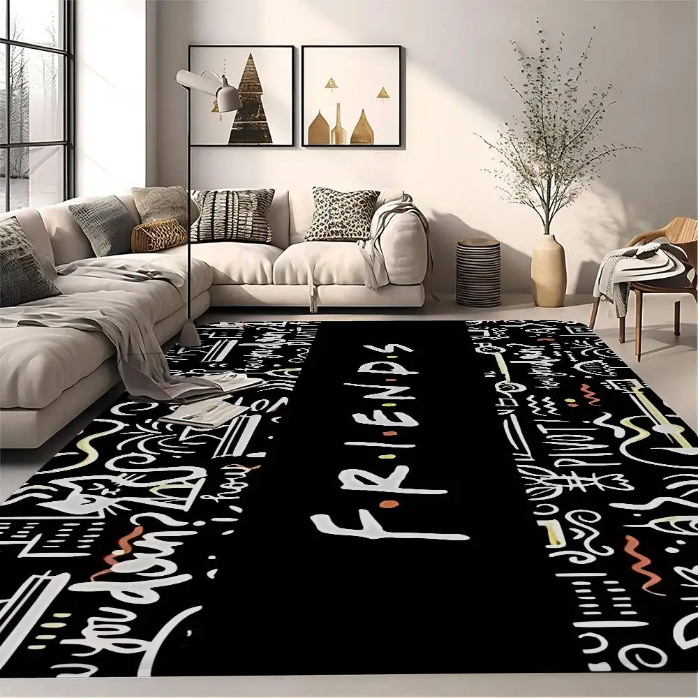 Classic F-Friends Series TV Bathroom Mat INS Style Soft Bedroom Floor House Laundry Room Mat Anti-skid Welcome Doormat