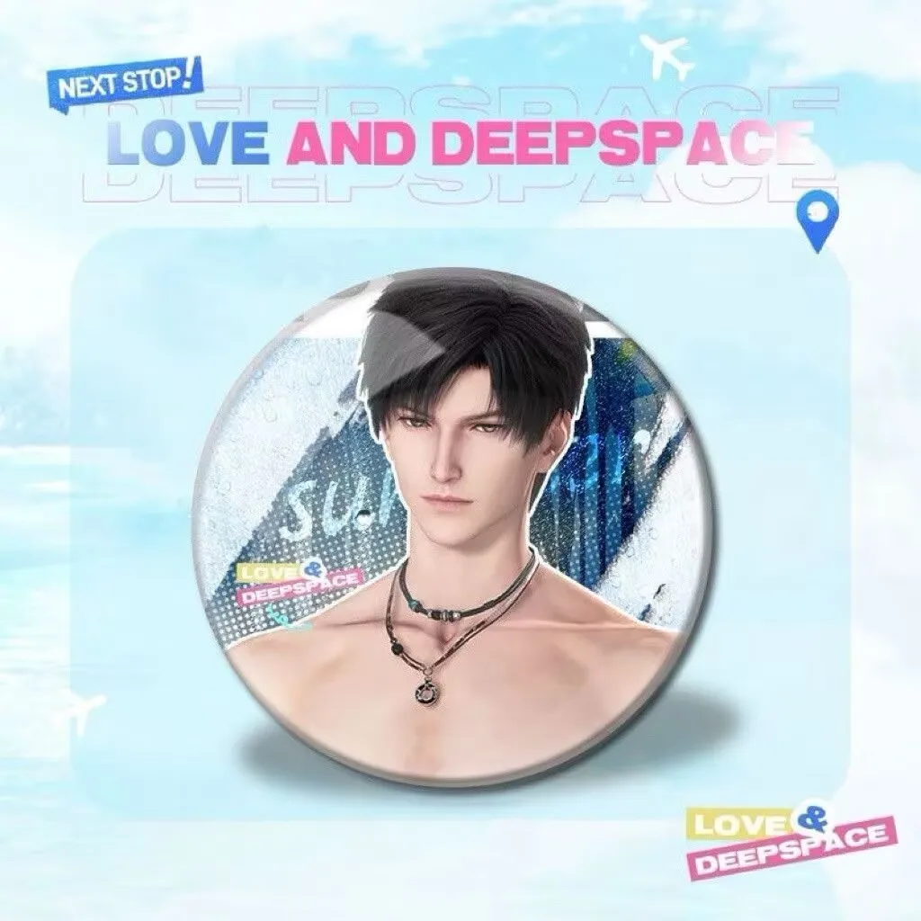 「愛と深空」サマーウィズユーと海風シリーズ「沈星輝李沈秦哲斉玉」ラウンドレーザーバッジ25個