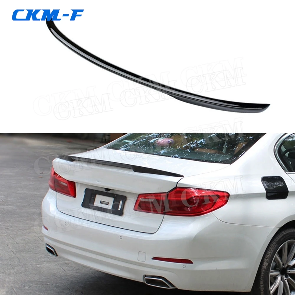 

For G30 G38 Rear Spoiler Wings For BMW 5 Series F90 530i 540i 2017-2019 Carbon Fiber Boot Trunk Trim Sticker Car Styling