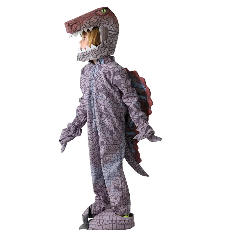 2025 Éventuelles INOSAURUS-Costume de Dinosaure T-Rex pour Enfant، Pajama à Capuche R Idealiste، Barboteuse d'Halloween 2025