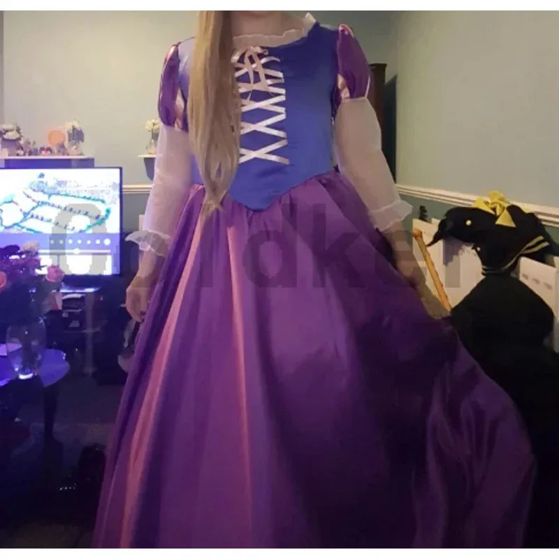 AA wat 大人のプリンセスラプンツェルコスプレクリスマス衣装女の子女性ファンシードレス紫レースアップボール Gown2025 新しい