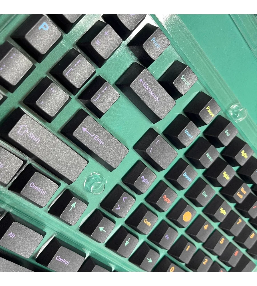 Mechanical dial customization full set of Midnight Rainbow sublimation keycaps original factory keycap height PBT five-sided