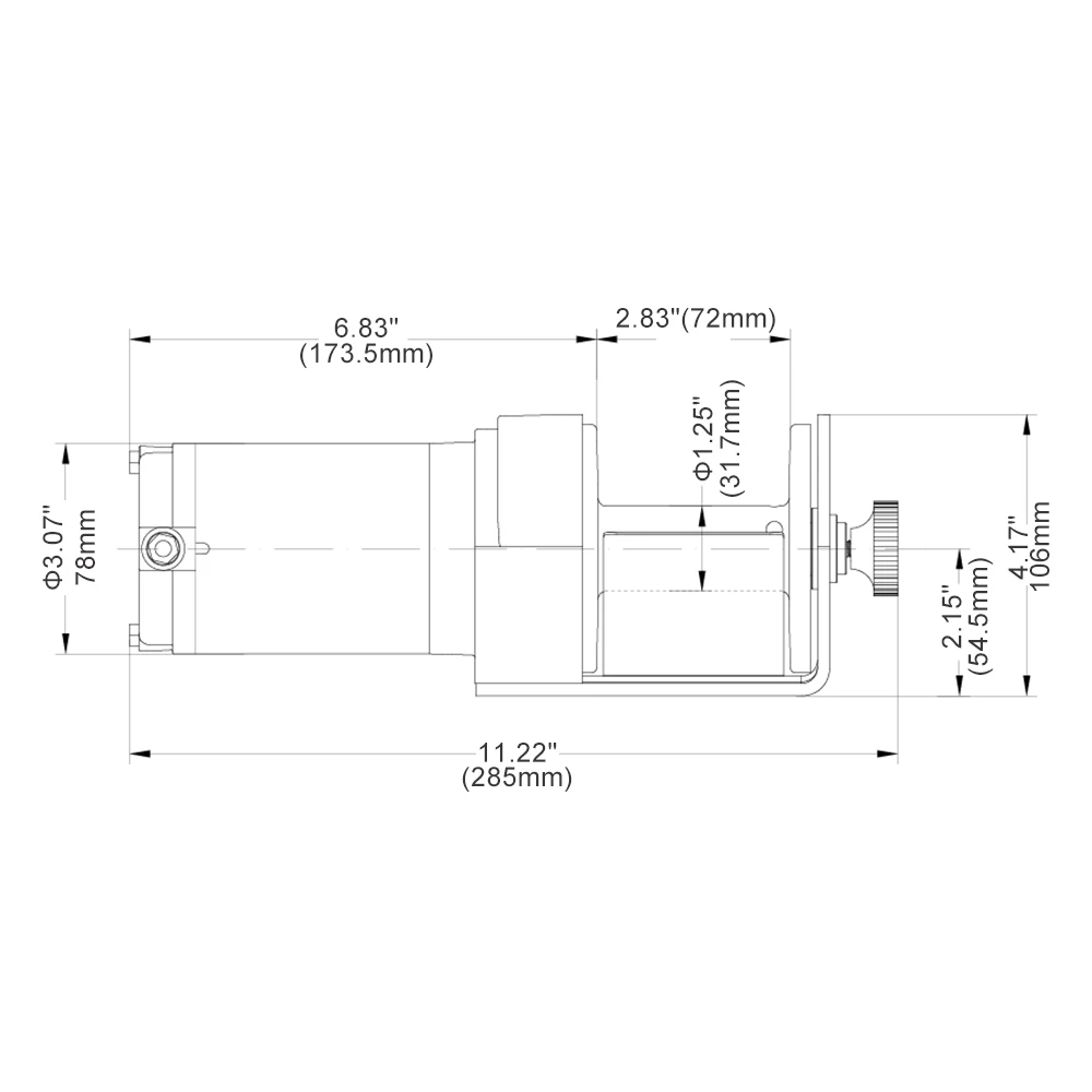 RUGCEL WINCH 2000lb. ATV/UTV Electric Winch,with Roller Fairlead, Mount Plate