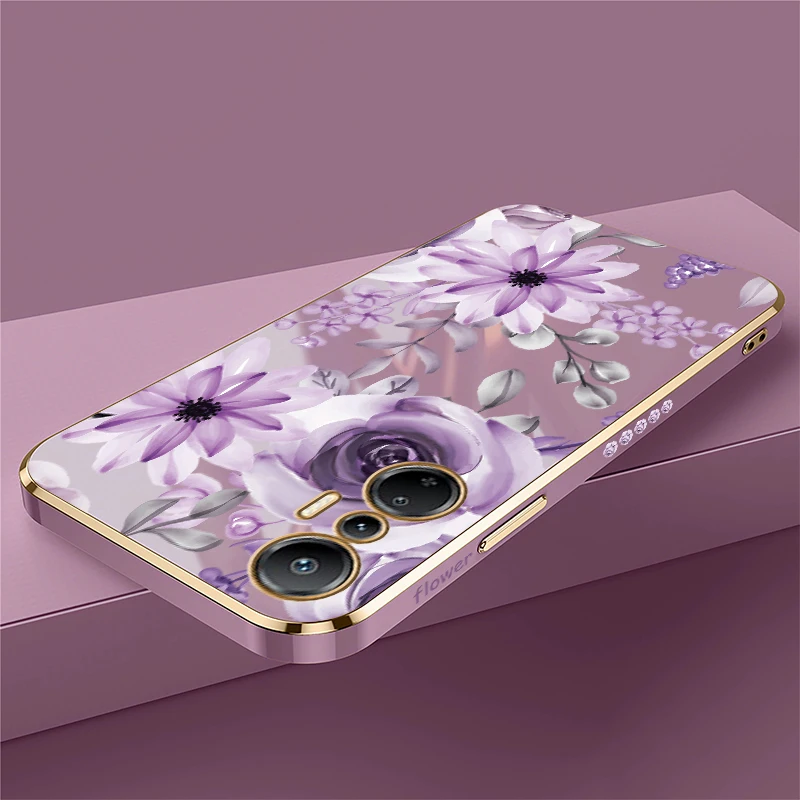 Cassa del telefono Per Infinix Tecno Pop 8 5 LTE 6 Pova 3 4 Pro 5G 5 6 Pro Neo 2 Moda Fiore Modello Silicone Antiurto Copertura Morbida