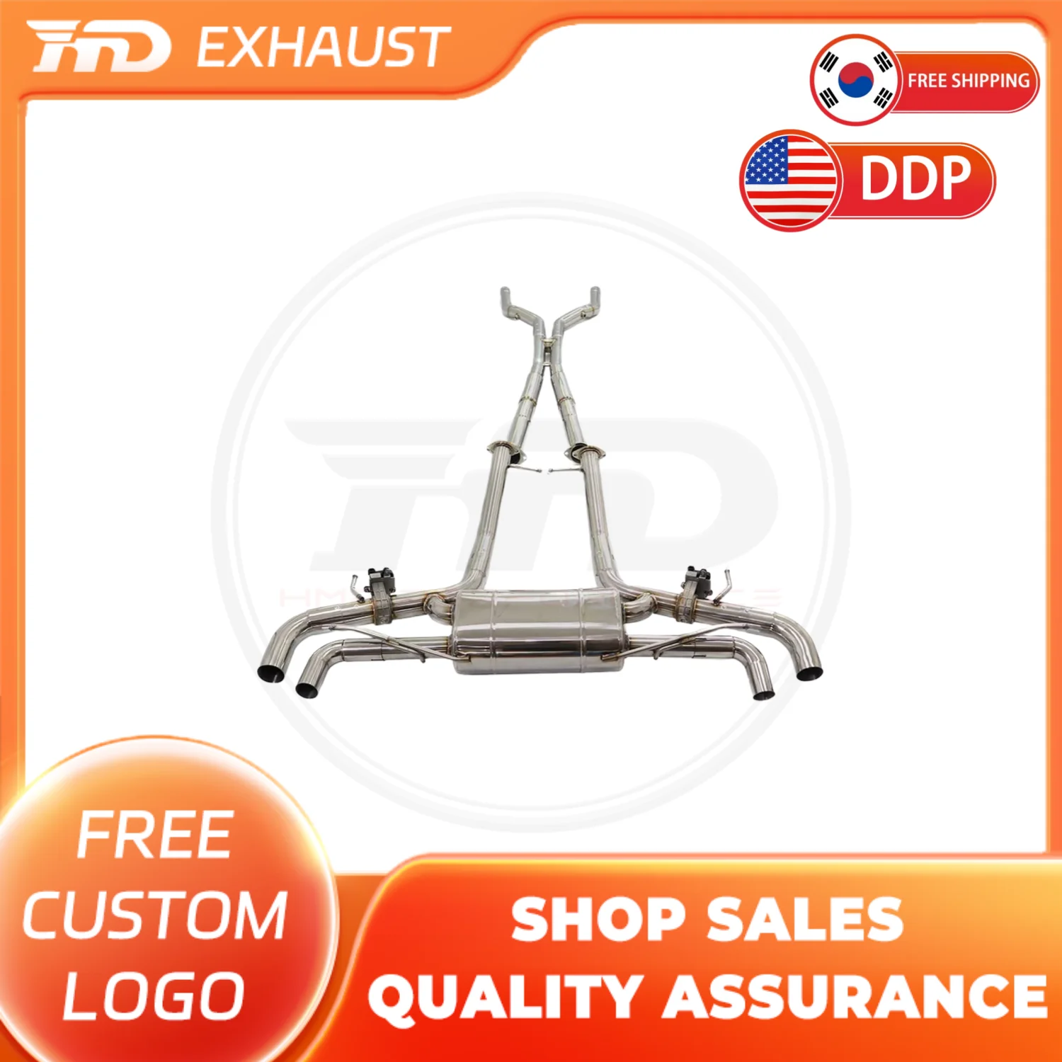 

HMD Лидер продаж, выхлопная система из нержавеющей стали, производительность выхлопа Catback для Lexus LC500, автомобильные клапаны, глушители