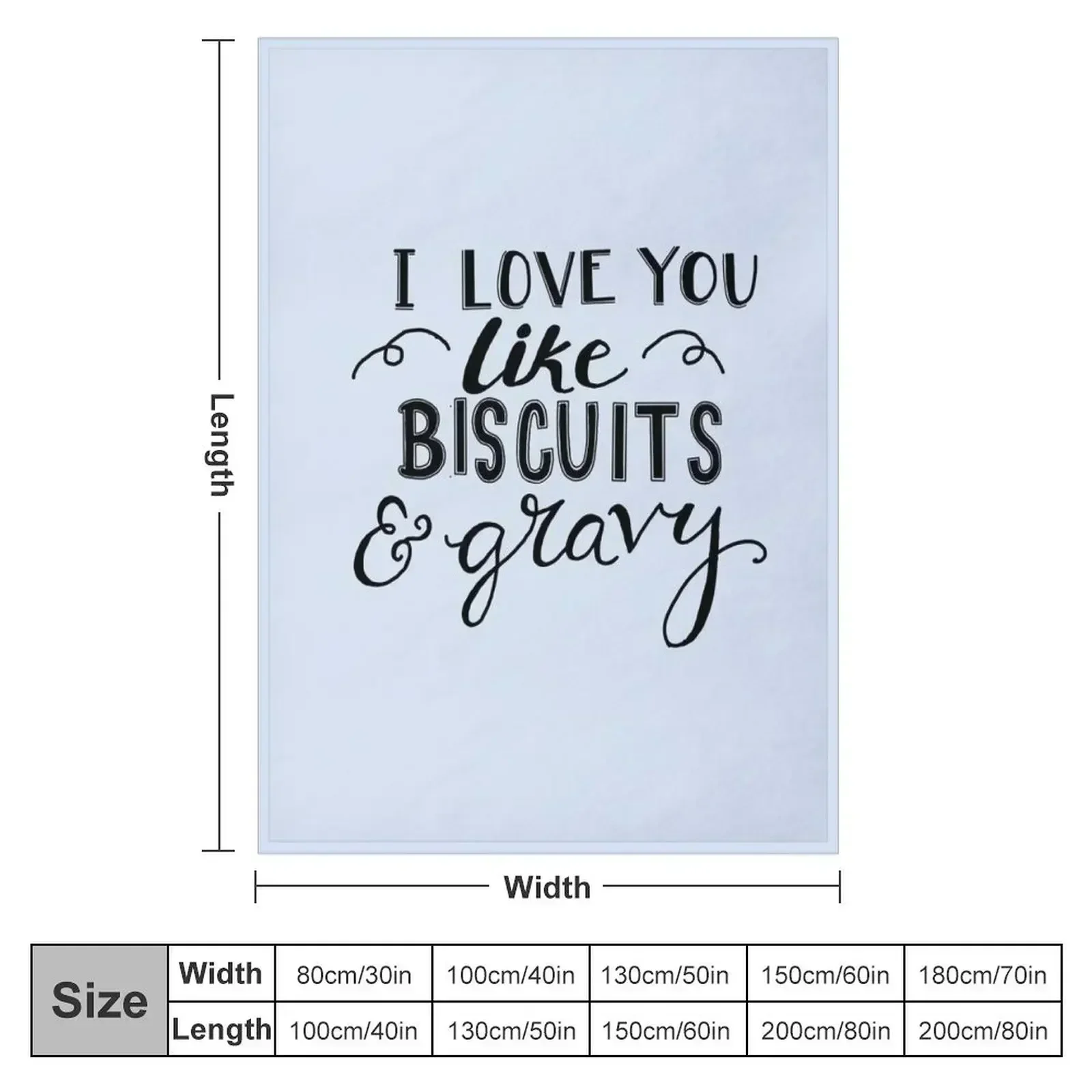 I love you like biscuits and gravy Throw Blanket Soft Plaid Decorative Sofas for winter Baby Blankets For Baby Blankets
