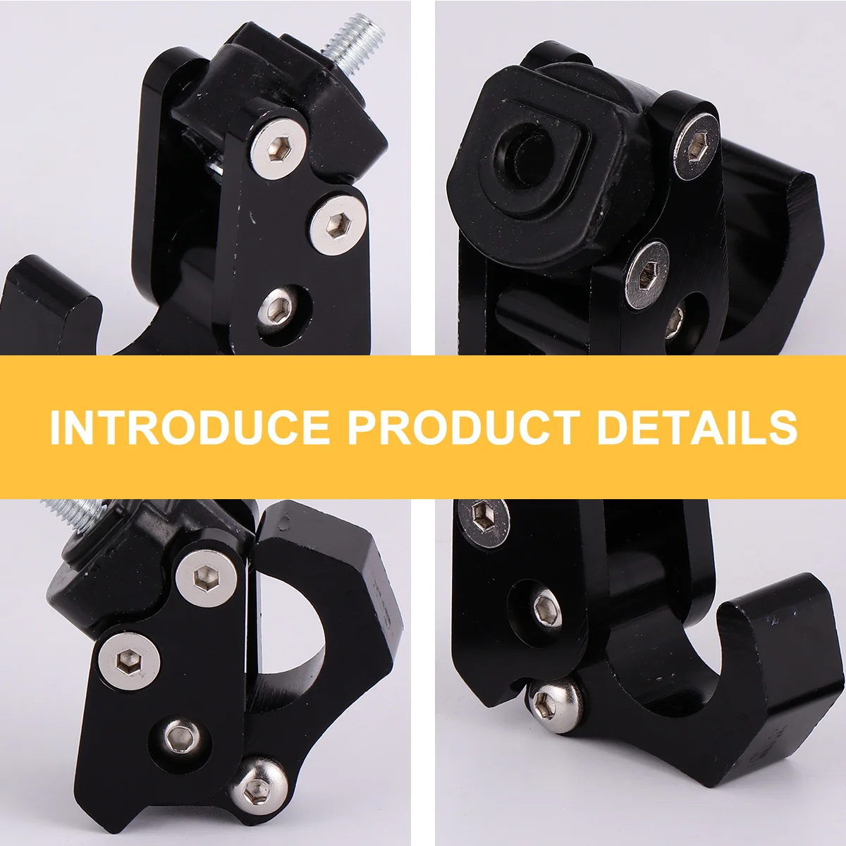 

Motorcycle Hook Aluminium Alloy Foldable Design for Motorbike Accessories Space Saving Heavy Duty Hook for Helmets Bags