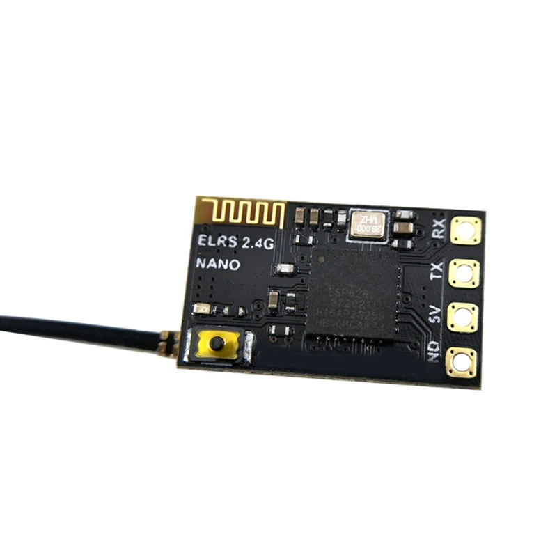 ELRS NANO RX24 2.4G Receiver High Refresh Rate CRSF Black For RC FPV Traversing Drones Parts