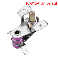 10A/15A/16A Thermostat Temperature Switch Temperature Controller Electric Oven Thermostat Hole Oven Repair Parts Normally Closed