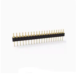 10pcs 1x40 Pin 2.54 Round Male Pin Header Connector gold pin