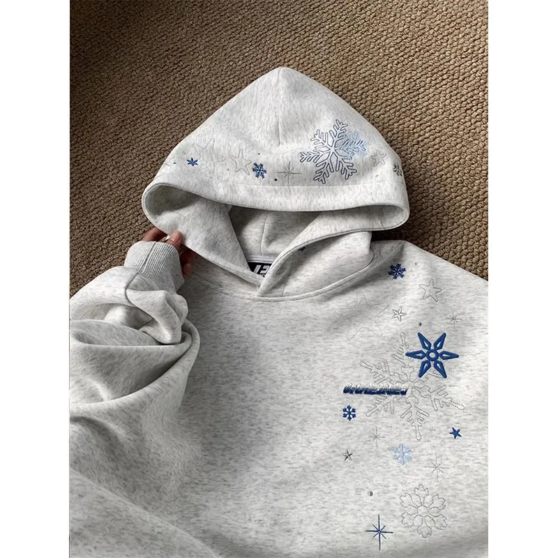 Unisex Pure Cotton Hoodie Autumn Winter Fashionable Versatile Cut Label Tail Single Sweatshirt for Men And Women