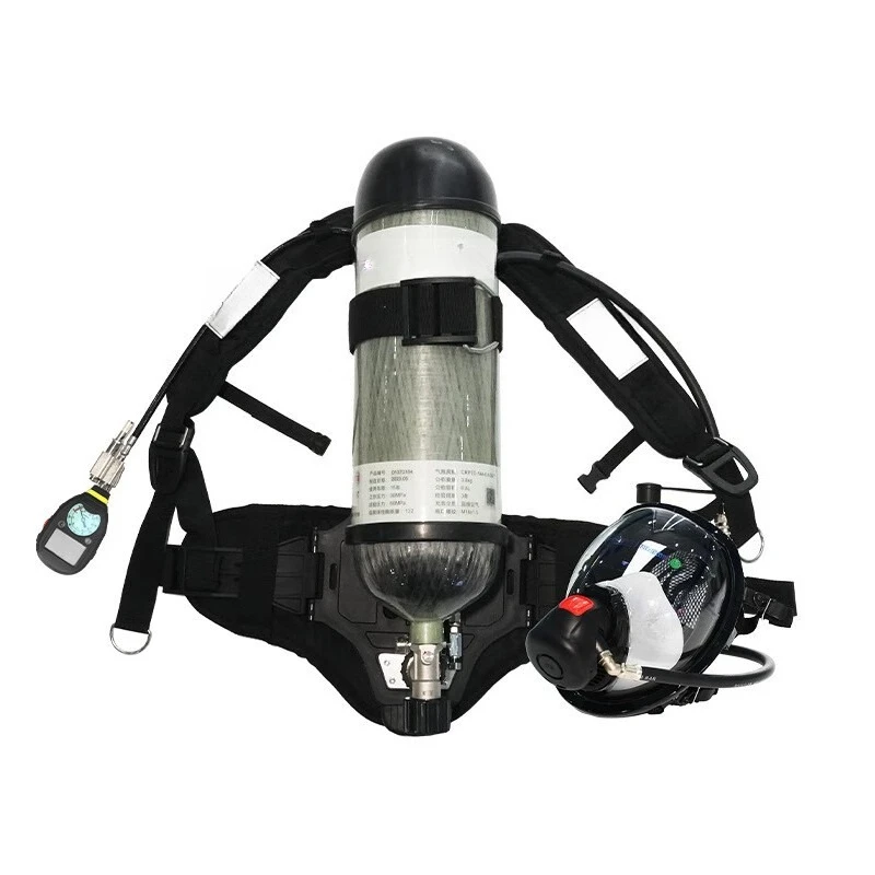 

Open-circuit compressed HUD air respirator, life-saving respirator, fire positive pressure