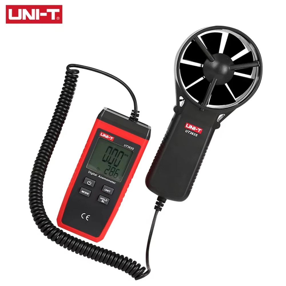 UT363S Air Flow Measurement Tool with 0.5 Second Sampling Rate Backlit Screen and Wind Scale Bar Graph for Fast Decision Making